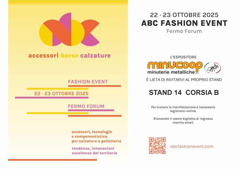 Minucoop s.c. è presente alla fiera abc fashion event ottobre 2025